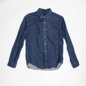 J Crew Slim Fit Denim Button Up Shirt